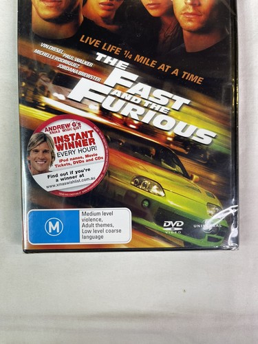 NEW The Fast And The Furious DVD Action Film Movie Vin Diesel Paul Walker PAL2 4 - Picture 3 of 7