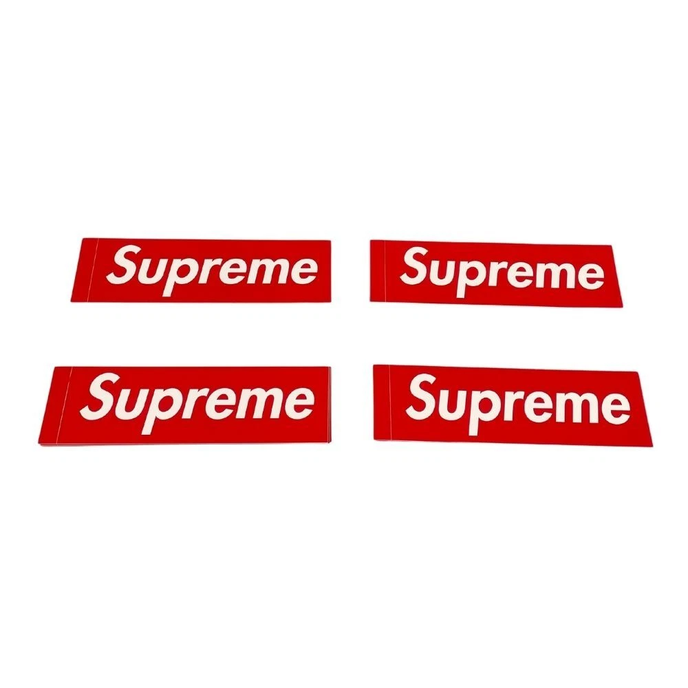 Autocollants logo boîte SUPREME, rouge, lot de 40 authentiques / 40108