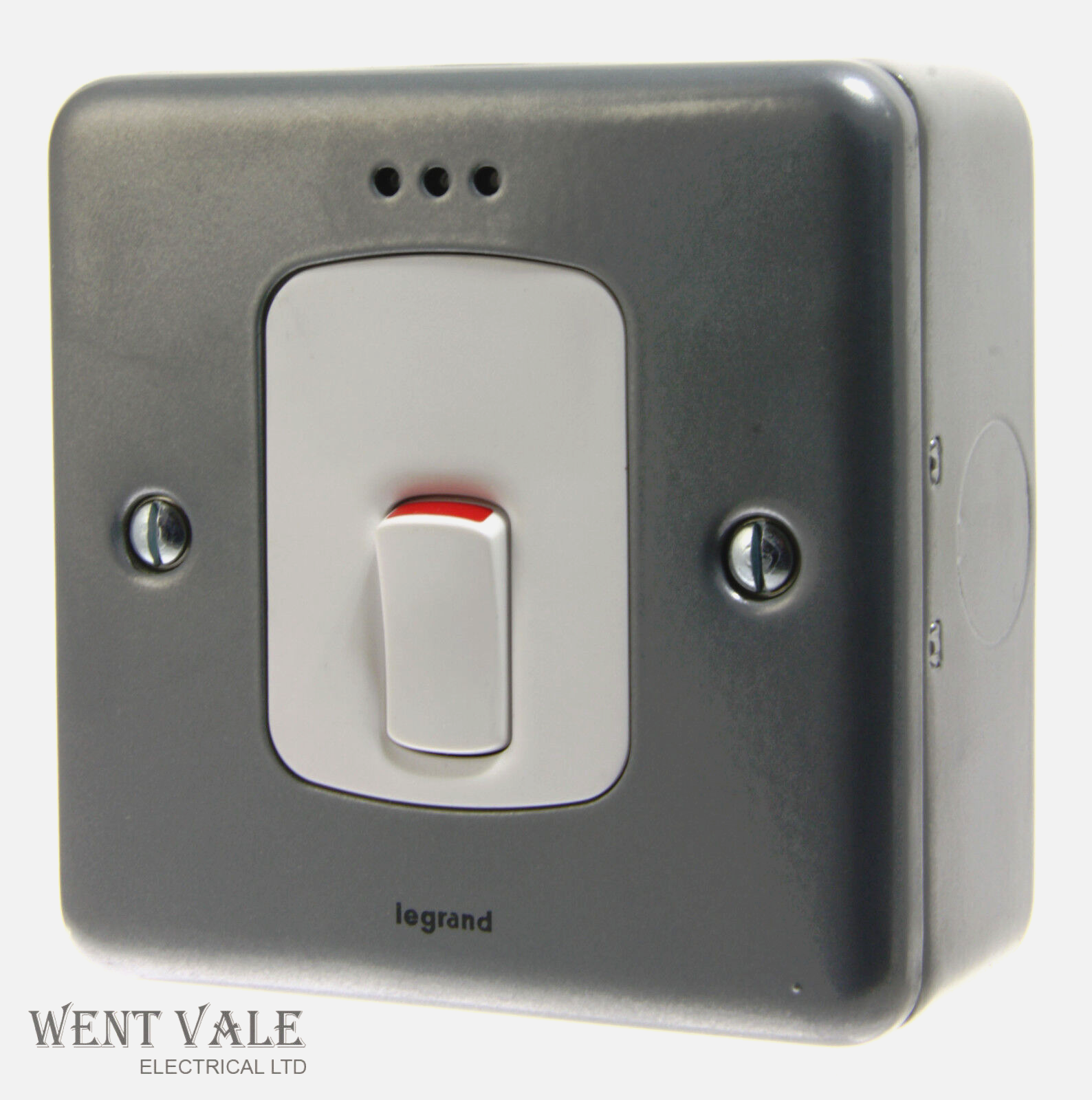 Legrand Synergy Metalclad - 7338 12 - 20a Metalclad Double Pole Switch + Neon