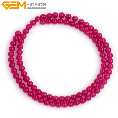 4mm 6mm 8mm 10mm 12mm 14mm Plum Jade Gemstone Round Beads For Jewelry Making 15" - Picture 13 of 49