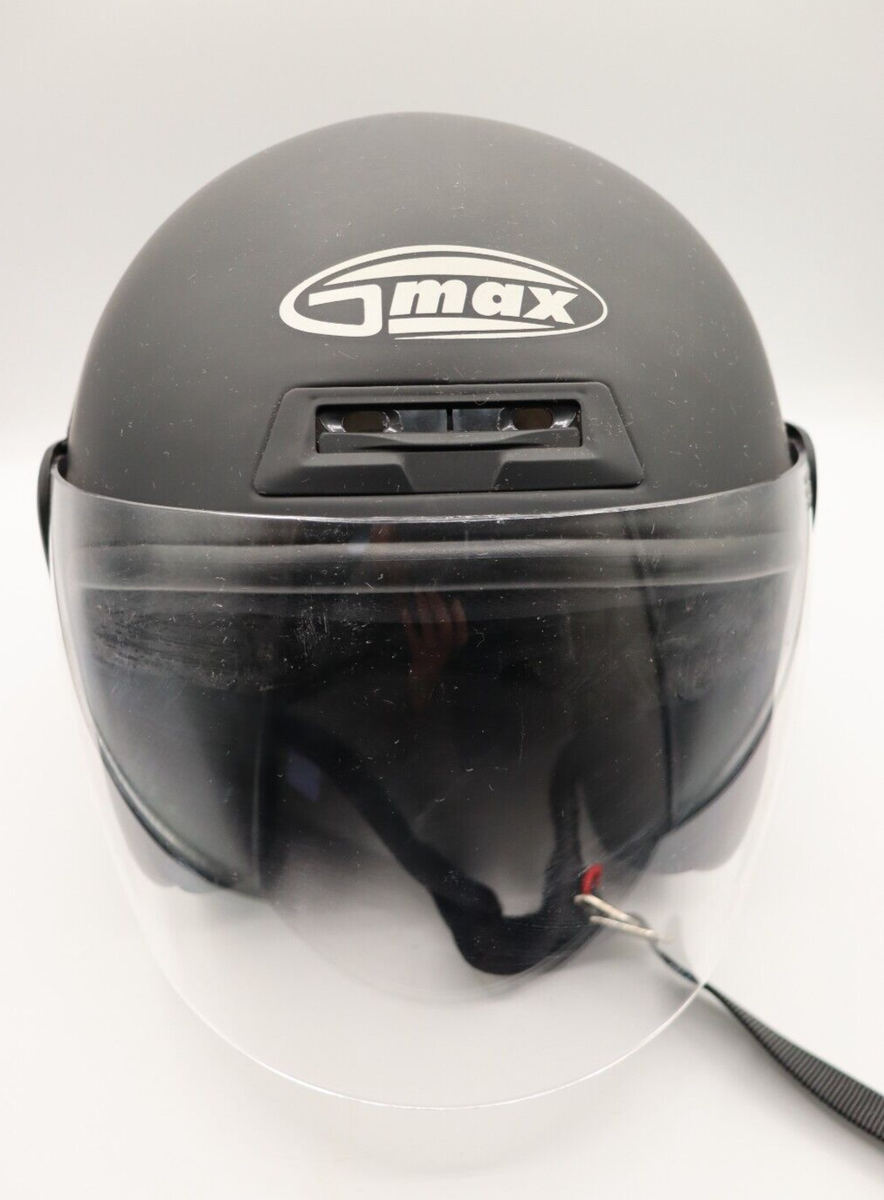 gmax motorcycle helmet Gm 49y Charge Black/Blue/Green YM Large eyeport allows large goggles and better vision GMAX GM11 S Dual Sport