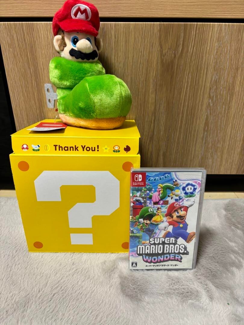 Nintendo Switch ワンダー　土管マリオぬいぐるみ　ハテナボックス Nintendo Switch Wonder Clay Pipe Super Mario Bros. Plush Hatena
