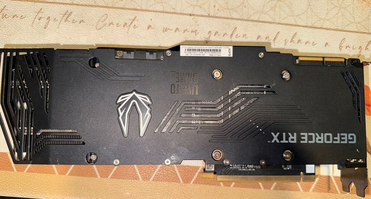 For Parts) ZOTAC GAMING GeForce RTX 3090 Trinity OC GPU *As For Parts) ZOTAC GAMING GeForce RTX 3090 Trinity OC GPU *As