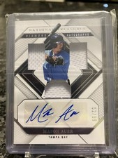 Mason Auer 2023 Panini National Treasures Auto Patch Rookie /99 Rays (PJ)