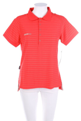 DIDRIKSONS 1913 Polo-Shirt Streifen Sport Logo-Stickerei D 36 DRAW WNS POLO NEU