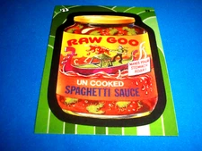 2023 Wacky Packages Flashback "RAW GOO SAUCE" Basic Sticker Card #39
