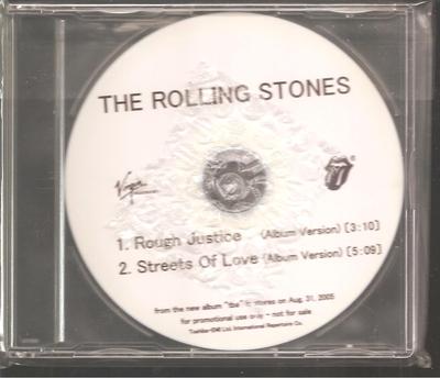ROLLING STONES ''Rough Justice / Streets Of Love'' 2 Track Japan Promo CD
