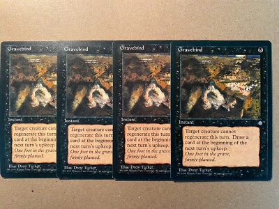 MTG 4x Gravebind Ice Age Legacy Magic the Gathering Card x4 LP | eBay