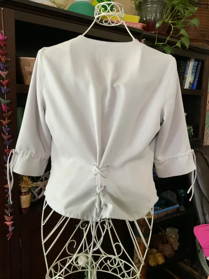 Blazer grande de gamuza sintética manga 3/4 Harley Davidson para mujer Foto 3 de 4