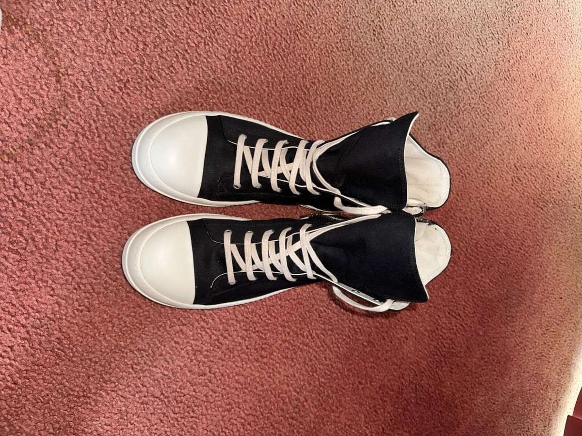 Rick Owens DRKSHDW Canvas Ramones - SIZE 43.5 EU 9.5 US | eBay Rick Owens DRKSHDW Canvas Ramones - SIZE 43.5 EU 9.5 US | eBay