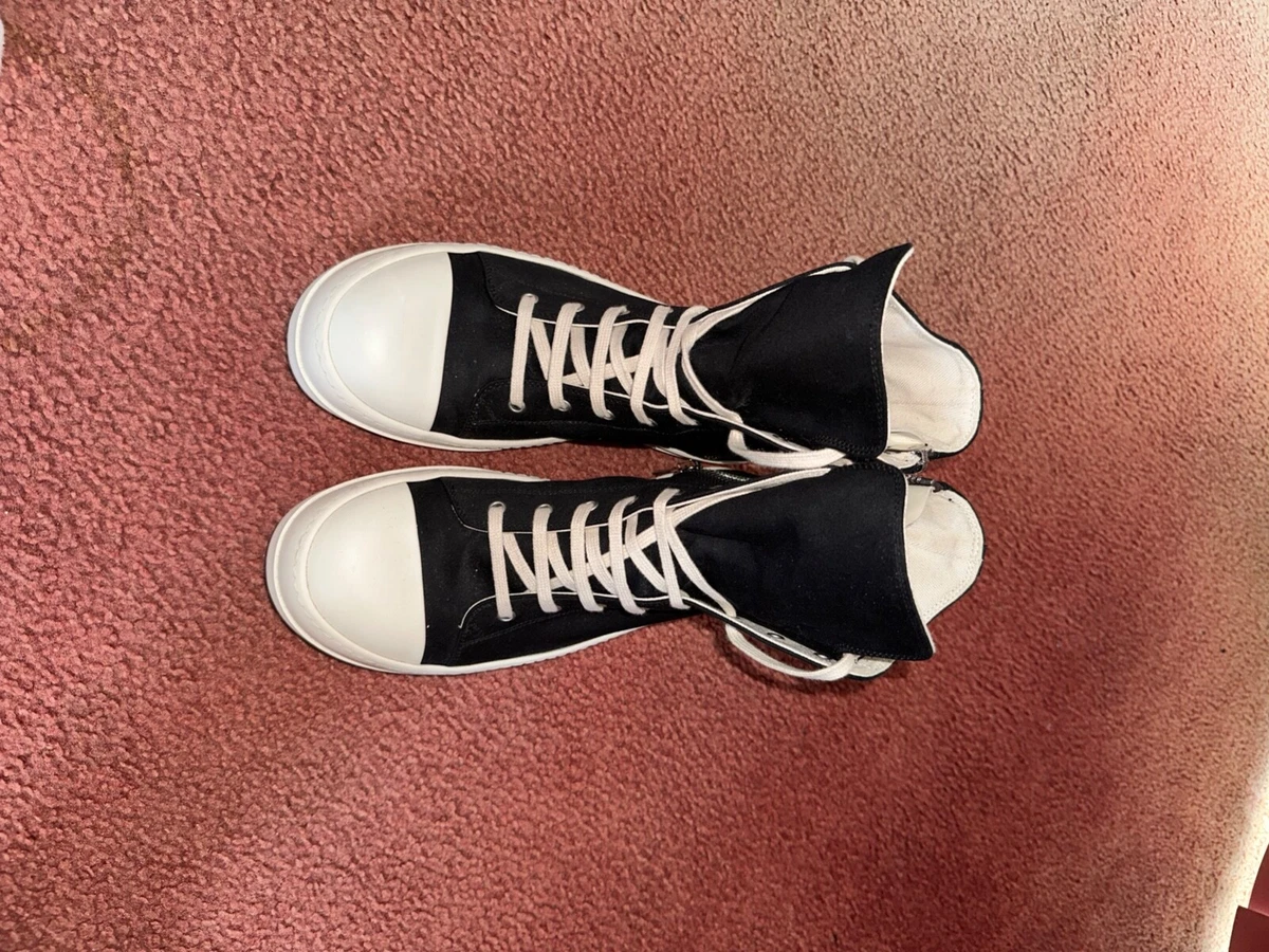 Rick owens shop ramones low canvas