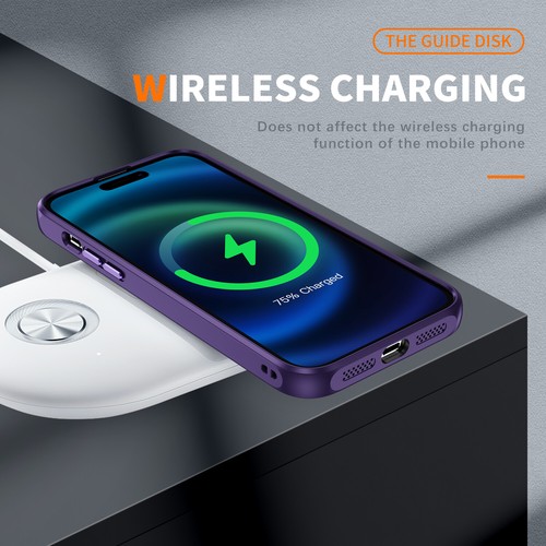For iPhone 15 Pro Max Magnetic Clear Case with Lens Protector MagSafe Compatible - Zdjęcie 39 z 61