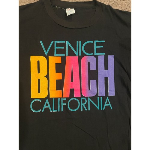 Vintage Rare 90s Venice Beach California T Shirt location XL Novelty - Picture 2 of 3
