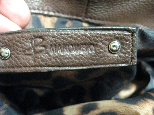 B MAKOWSKY DAMEN GROSSE BRAUNE LEDER SCHULTERTASCHE TOP - Bild 4 von 9