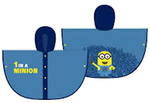 1 In A Minion kids Minions PVC Poncho Raincoat