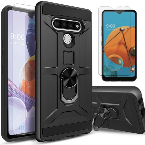 Coque téléphone pour LG Stylo 6 béquille antichoc + écran en verre trempé - Photo 7 sur 52