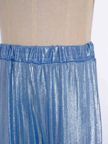 Kids Girls Jazz Dance Metallic Shiny Ribbed Pants Stage Performance Costume - Picture 83 of 101