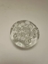 11 hole Clear Glass Flower Frog 3" Diameter for floral arrangements