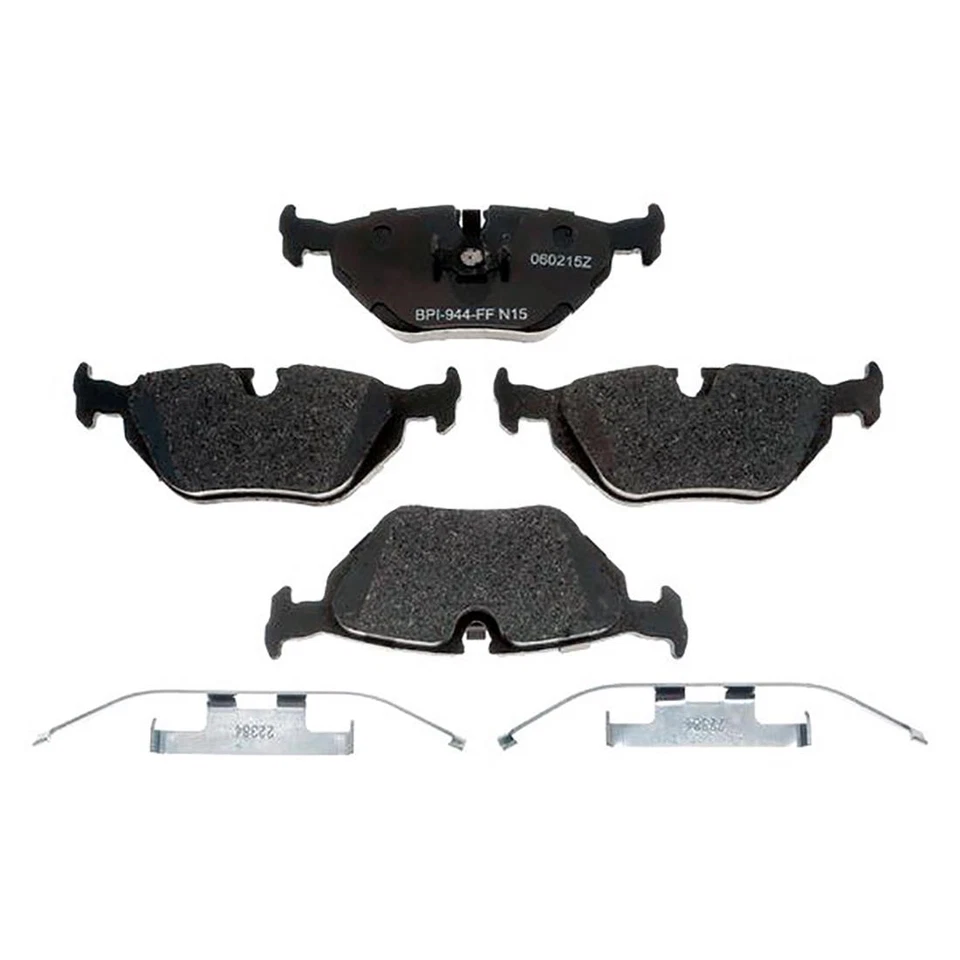 Kit de rotores de freno traseros + pastillas metálicas y herrajes para BMW M5 1991-1993 Foto 2 de 4