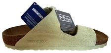Birkenstock ArizonaBS  Faded Lime Suede Sandal Women size 5 Narrow NWOB 1027670