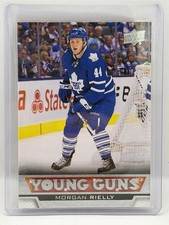 2013-2014 Morgan Rielly Upper Deck Young Guns Rookie Card #218. rookie card picture
