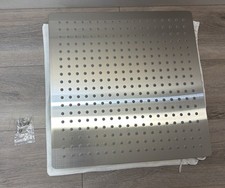 Signature Hardware 16" Beveled Square Rainfall Shower Head Brushed Nickel