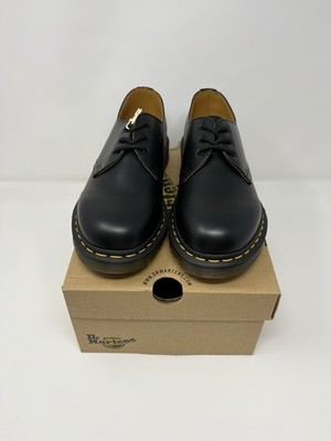 Doc Dr. Martens 1461 Smooth Black Leather Men 7 Women 8