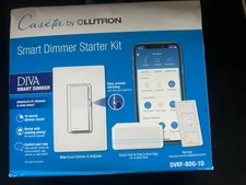 Caseta Lutron Smart Dimmer Starter Kit Diva Smart Dimmer Model DVRF-BDG-1D