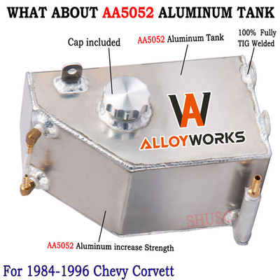 Aluminum Coolant Recovery Overflow Expansion Tank Can Fit 1984-96 Chevy Corvette