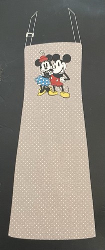 Disney Mickey & Minnie Mouse Schürze. Grau mit weißen Tupfen. Einheitsgröße. - Bild 3 von 6