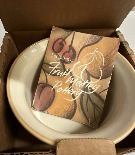 Longaberger Fruit Medly Pottery 8 once Ramekin - Foto 7 di 8
