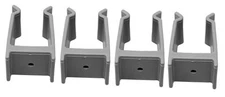 JSP Manufacturing Grey Bimini Top Boat Pole Clips 1-1/4 inch for Pontoon 