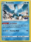 Articuno Holo Rare Pokemon GO 024/078 NM