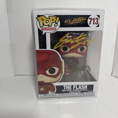 The Flash funko pop signed by Grant Gustin