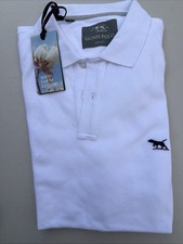 Rodd  Gunn Polo Shirt Mens Size XL White Short Sleeve Sports Slim Fit Cotton