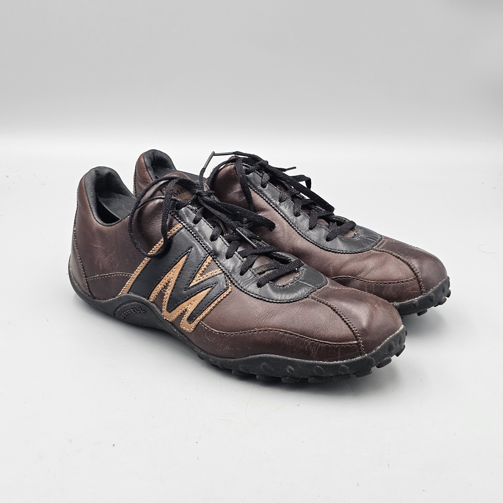 Sneakers da passeggio Merrell da uomo taglia 9 5 US Sprint Blast in pelle marrone casual