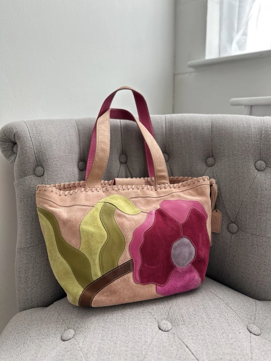 Coach Floral Suede Exterior Bags & Handbags for Women for sale | eBay