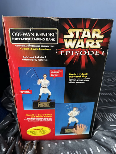 Thinkway Star WarsObi-Wan Kenobi Interactive Talking Bank Star Wars Episode I - Picture 3 of 7
