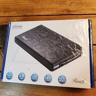 Rosewill Hard Drive Enclosure USB 3.0 2.5'' SATA HDD SSD USB-Powered Swap Armer