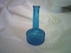 Vintage Ribbed Light Blue Genie Bottle — photo 1