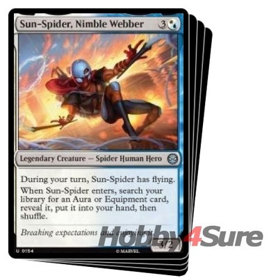 Sun-spider, Nimble Webber X4 M/NM Magic: The Gathering MTG Marvel's Spider-man