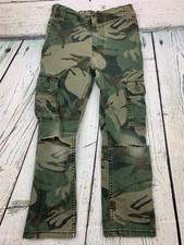 Wrangler Boys Stretch Cargo Pants Size 6 Inner Waist Buttons