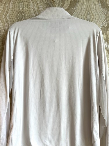 IBKUL womens XL long sleeve Shirt Golf TENNIS Pickleball UPF Mesh WHITE - Picture 6 of 6