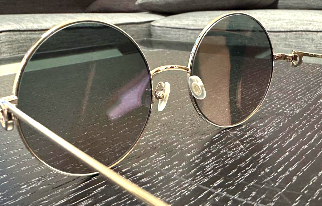 Cartier Round Sunglasses Eyewear Signature C de Cartier CT0156S Gold Auth w/Case Cartier Round Sunglasses Eyewear Signature C de Cartier  main image 3