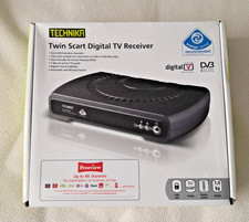 Technika Twin Scart Digital TV Receiver With Remote - 48 Freeview Channels