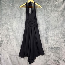 Vtg Womens Dress Medium Halter Fairy Grunge Whimsigoth Asymmetrical Witch Y2K