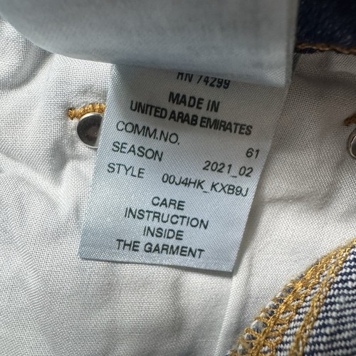 NWT Diesel Kids x Swarovski Crystals ALYS-J Straight Fit Jean Blue Distressed 12 - Picture 8 of 9