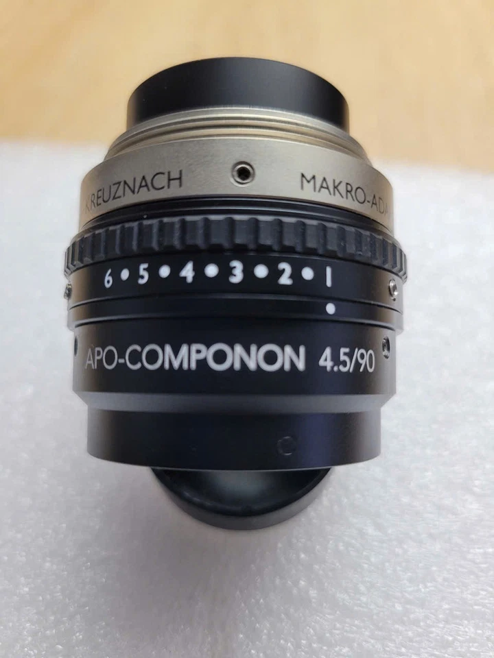 Lente Schneider KREUZNACH APO-COMPONON 4,5/90 com adaptador MAKRO 6,5mm LEICA M39 - Imagem 2 de 4