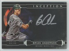 2019 Topps Inception Silver Signings Brian Anderson Auto /99 Marlins #SS-BA A1