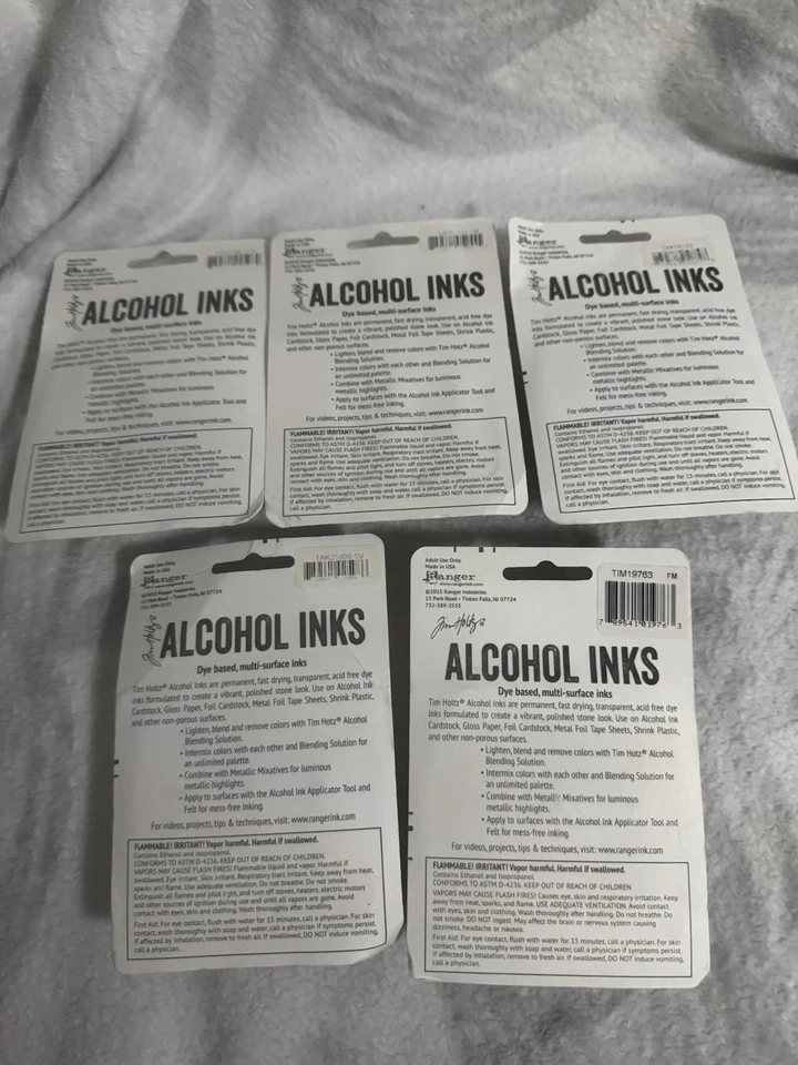 Tinta Alcohol Tim Holtz .5oz 3/Paquete Nuevo Lote de 5 Foto 2 de 4